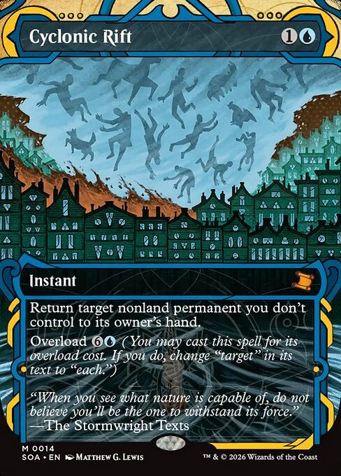 Cyclonic Rift - Magic: The Gathering - Secrets of Strixhaven Mystical Archive - SOA Singles - Foil