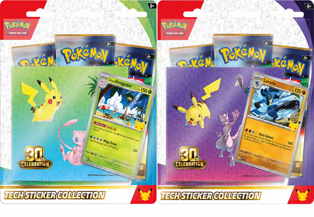 [Pre-Order] Pokémon 30th Anniversary: Tech Sticker Collection