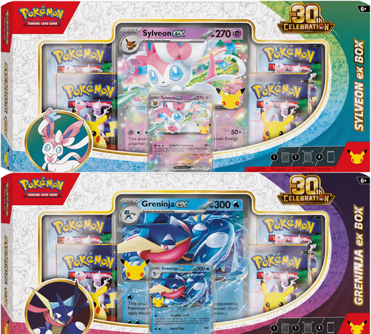 [Pre-Order] Pokémon 30th Anniversary: Greninja & Sylveon Ex Box Collection(Assorted)