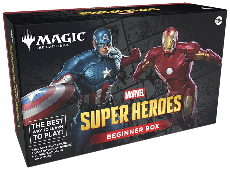 [PRE-ORDER] Magic: The Gathering | Marvel Super Heroes Beginner Box | 2-Player Card Game | Includes 2 Tutorial Decks, 8 Themed Half-Decks, 2 Playboards, 2 Spindowns, and More